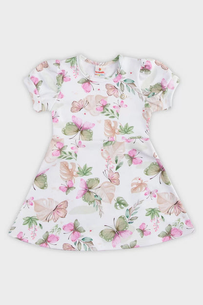 Vestido Brandili Infantil Estampado - Tamanho 1