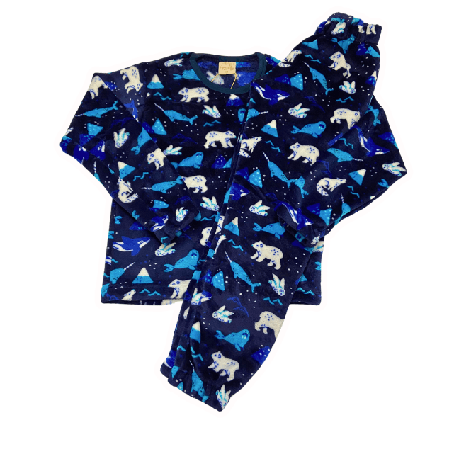 Pijama Menino Pelucinha Fleece Manta de Bebê - Tamanho 8 ao 12 - LP Premium