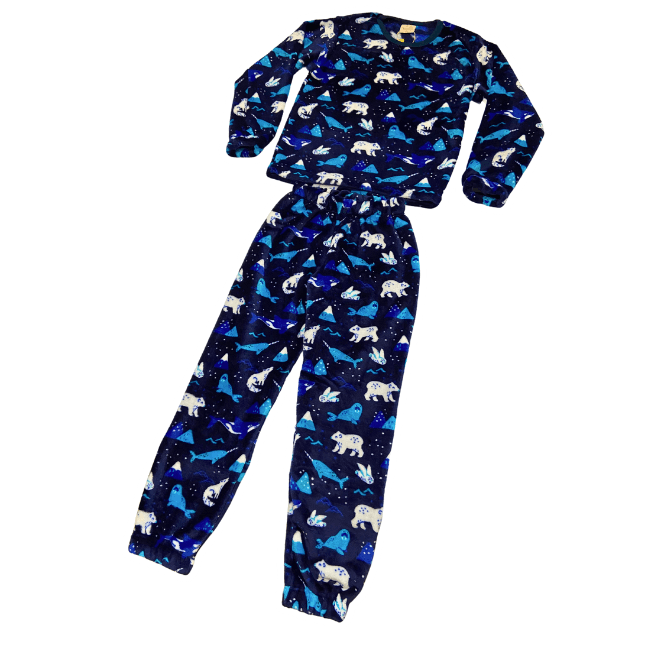 Pijama Menino Pelucinha Fleece Manta de Bebê - Tamanho 8 ao 12 - LP Premium