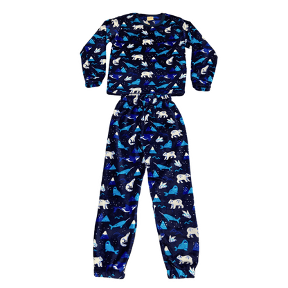 Pijama Menino Pelucinha Fleece Manta de Bebê - Tamanho 8 ao 12 - LP Premium