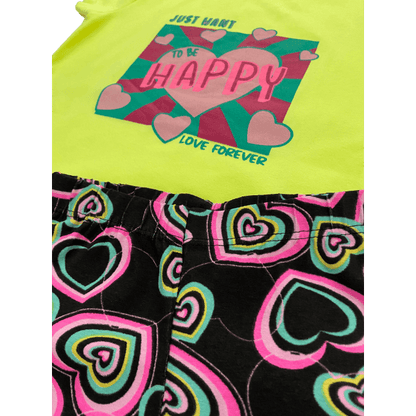 Conjunto To Be Happy Neon - Cato Lele - Tamanho 4 ao 8