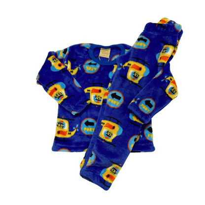 Pijama Menino Pelucinha Fleece Manta de Bebê - Tamanho 2 ao 6 - LP Premium