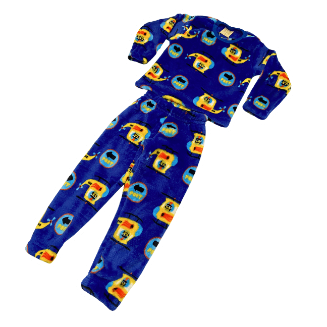 Pijama Menino Pelucinha Fleece Manta de Bebê - Tamanho 2 ao 6 - LP Premium