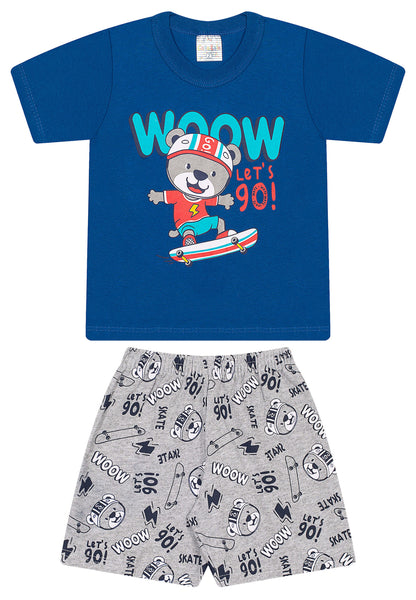 Conjunto Urso Skate Radical Woow - Cato Lele - do 1 ao 3