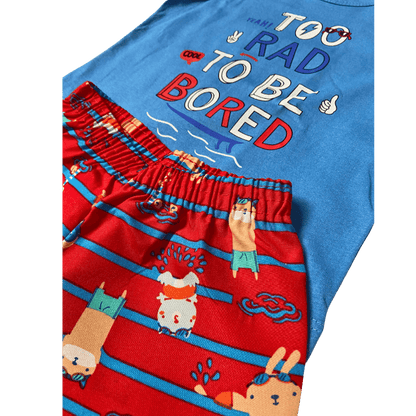 Conjunto Verão Menino 2 peças Regatinha + Shorts Tactel - do 1 ao 3