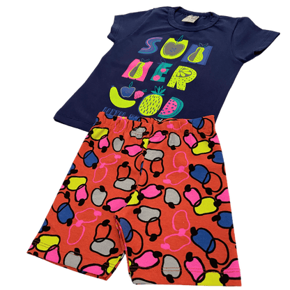 Conjunto Frutas Neon - Cato Lele - Tamanho 4 ao 8