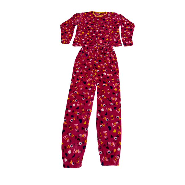 Pijama Menina Pelucinha Fleece Manta de Bebê - Tamanho 14 ao 18 - LP Premium