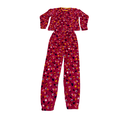 Pijama Menina Pelucinha Fleece Manta de Bebê - Tamanho 14 ao 18 - LP Premium