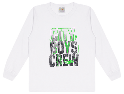 Camiseta Manga Longa Masculina - City! Veste do 4 ao 8