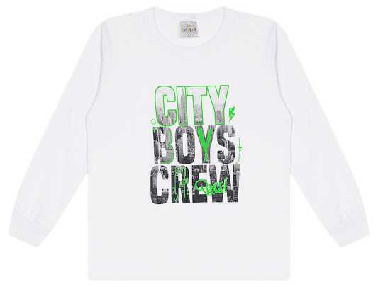 Camiseta Manga Longa Masculina - City! Veste do 4 ao 8