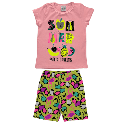 Conjunto Frutas Neon - Cato Lele - Tamanho 4 ao 8