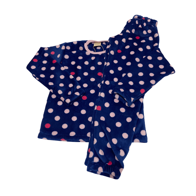 Pijama Menina Pelucinha Fleece Manta de Bebê - Tamanho 8 ao 12 - LP Premium