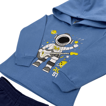 Conjunto 2 peças Masculino  Meia Estação - Blusa Com Capuz e Calça Moletom Peluciada! Veste do 1 ao 3