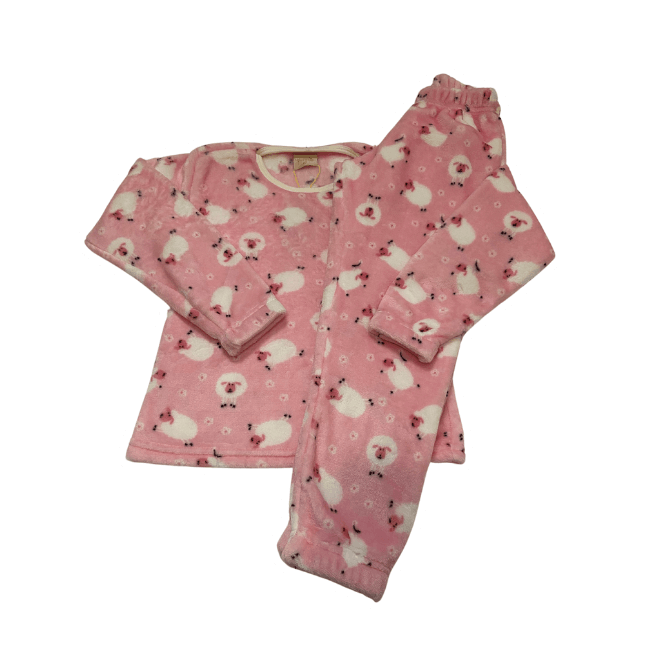 Pijama Menina Pelucinha Fleece Manta de Bebê - Tamanho 2 ao 6 - LP Premium