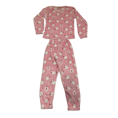 Pijama Menina Pelucinha Fleece Manta de Bebê - Tamanho 2 ao 6 - LP Premium