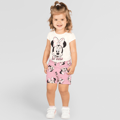 Conjunto Feminino Disney Minnie Mouse - Tamanho do 1 e 3 - Brandili