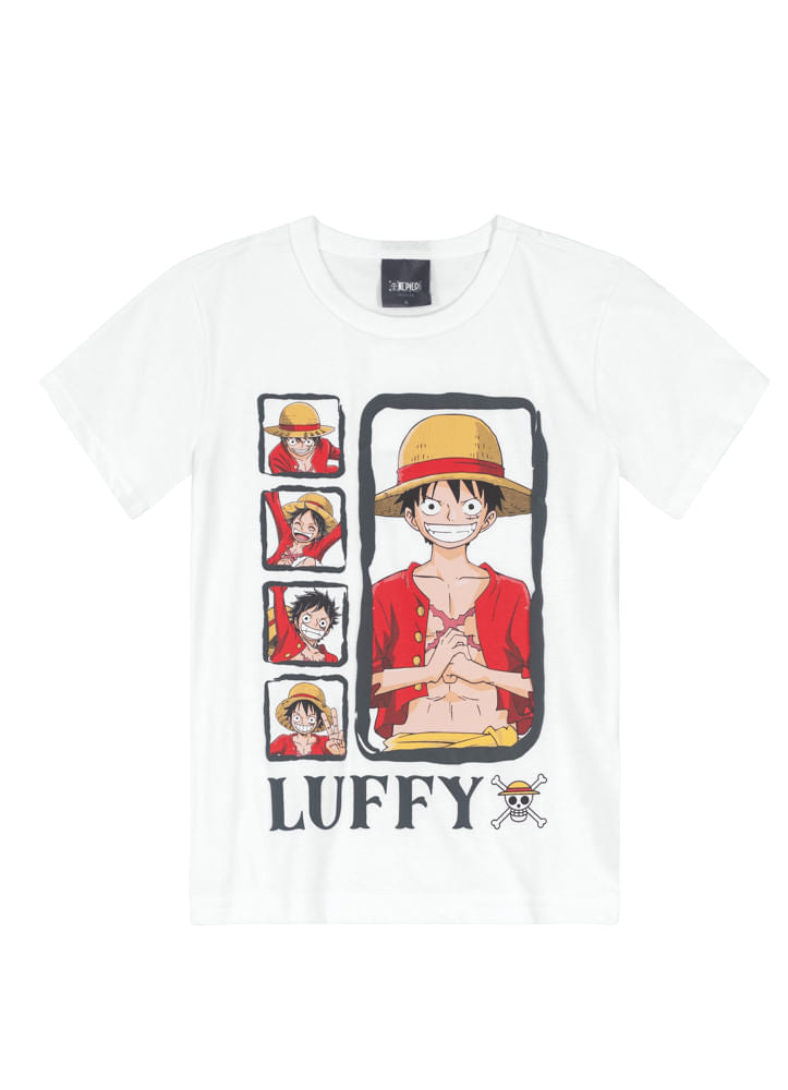 Camiseta One Piece - Tamanho 6 ao 14 - Brandili