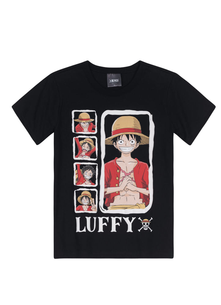 Camiseta One Piece - Tamanho 6 ao 14 - Brandili