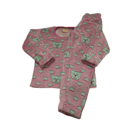 Pijama Menina Pelucinha Fleece Manta de Bebê - Tamanho 2 ao 6 - LP Premium