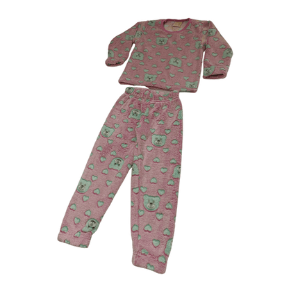 Pijama Menina Pelucinha Fleece Manta de Bebê - Tamanho 2 ao 6 - LP Premium