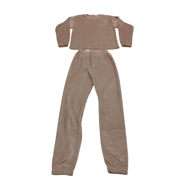 Pijama Menina Pelucinha Fleece Manta de Bebê - Tamanho 14 ao 18 - LP Premium