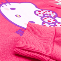 Conjunto Feminino Infantil Cropped Rosa - Hello Kitty - Tamanho do 4 ao 10