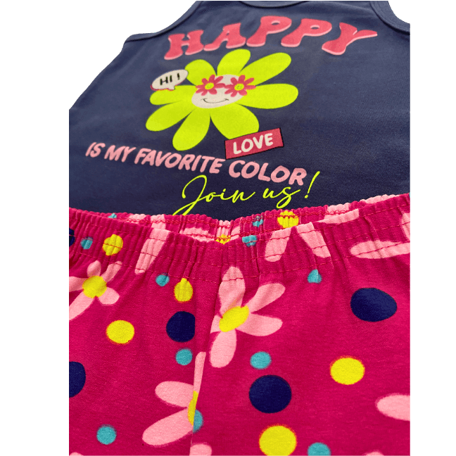 Conjunto Happy Flower - Cato Lele - Tamanho 4 ao 8