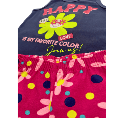 Conjunto Happy Flower - Cato Lele - Tamanho 4 ao 8