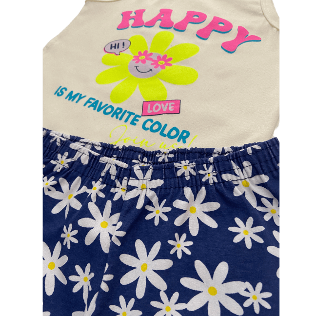 Conjunto Happy Flower - Cato Lele - Tamanho 4 ao 8