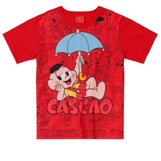 Camiseta Turma da Mônica - Cascão - Tamanho 10 - Brandili