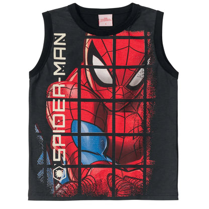 Camiseta Marvel Homem Aranha - Tamanho 4 ao 10 - Brandili