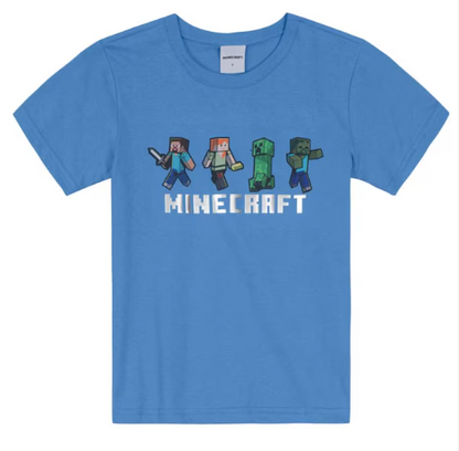 Camiseta Minecraft - Tamanho 6 ao 14 - Brandili