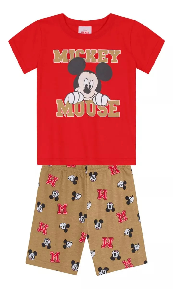 Conjunto Infantil Mickey Mouse - Tamanho 1 ao 3 - Brandili