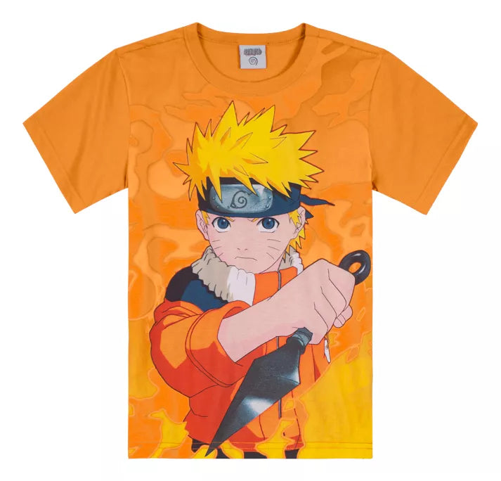 Camiseta Naruto - Tamanho 10 ao 14 - Brandili