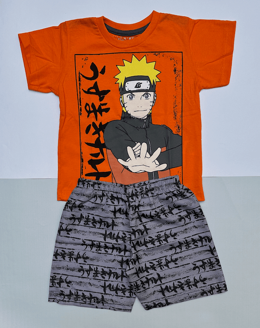 Conjunto 2 peças menino Naruto - Tamanho 2 ao 10