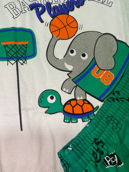 Conjunto Regatinha Elefante Basquetebol - Cato Lele - do 1 ao 3