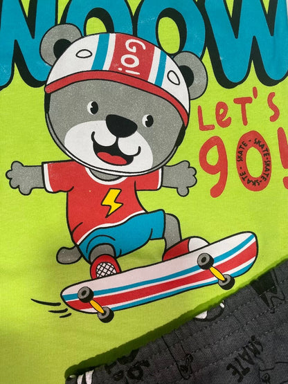 Conjunto Urso Skate Radical Woow - Cato Lele - do 1 ao 3