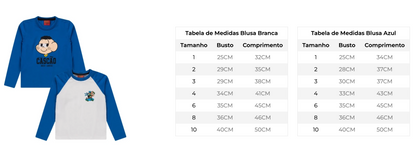 Combo Masculino Infantil Cascão - Turma da Mônica - Tamanho 10