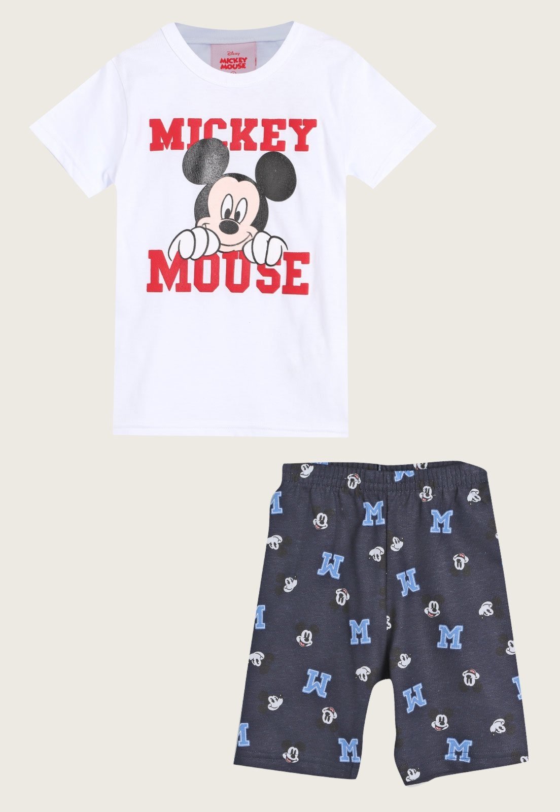 Conjunto Infantil Mickey Mouse - Tamanho 1 ao 3 - Brandili