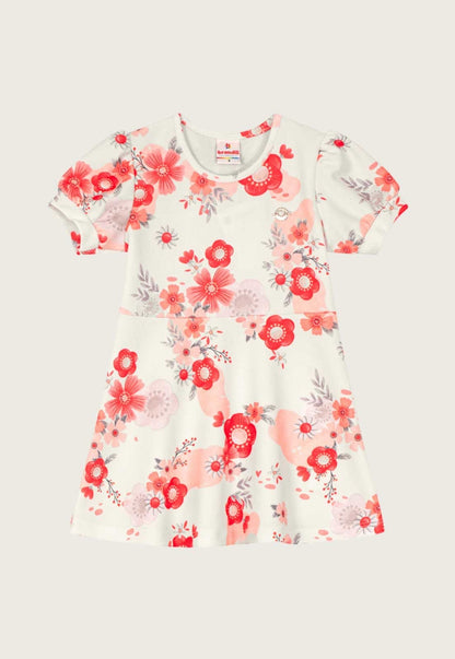 Vestido Brandili Infantil Estampado - Tamanho 1