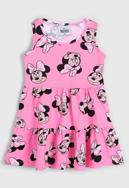 Vestido Regata Disney Minnie Mouse Brandili - Tamanho do 1 ao 3