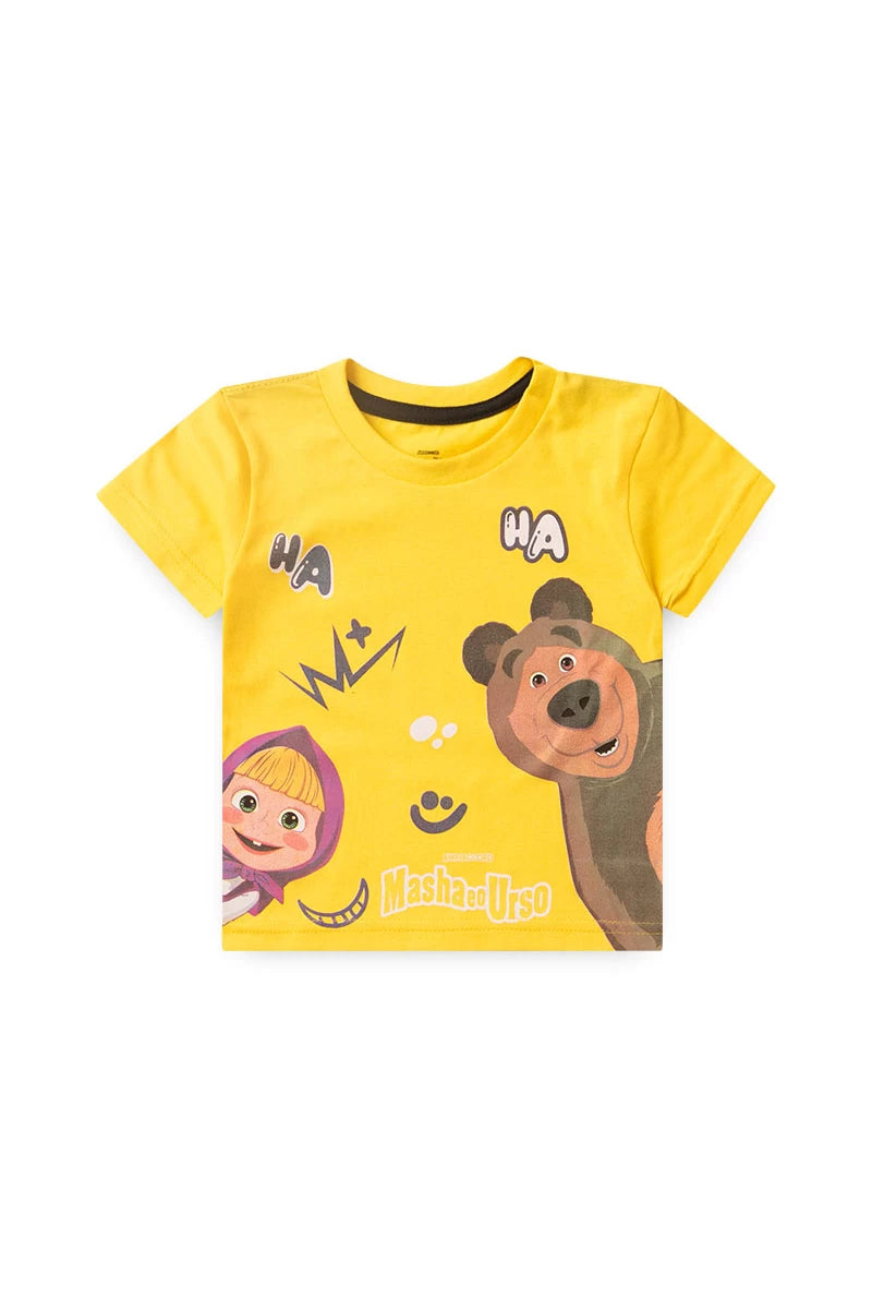 Conjunto Masculino Infantil Masha e o Urso - Tamanho do 1