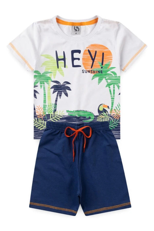 Conjunto Masculino Infantil Hey - Tamanho do 6 ao 10