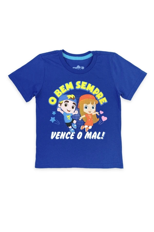 Conjunto Masculino Infantil O Bem Sempre Vence - Tamanho 4