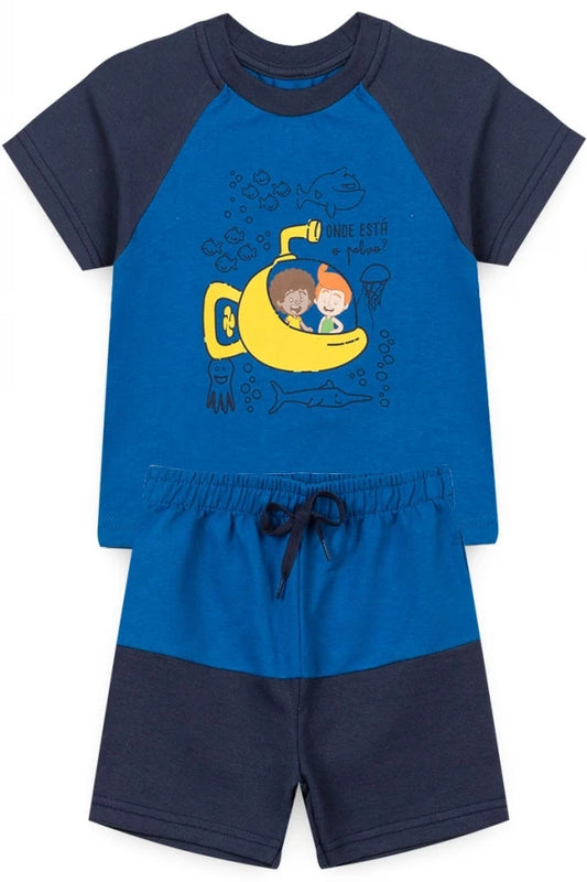 Conjunto Masculino infantil Mundo Bita - Tamanhos P, M, G e 1