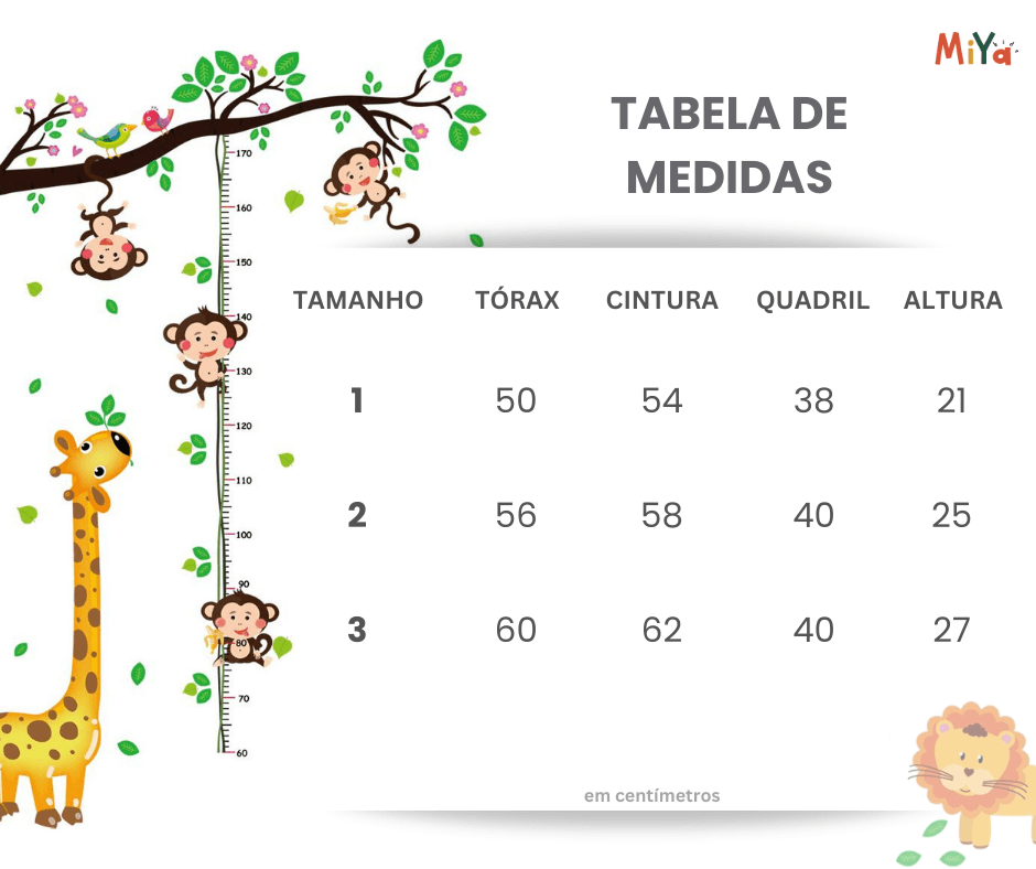 Conjunto Verão Dia Ensolarado - Tamanho 1 ao 3