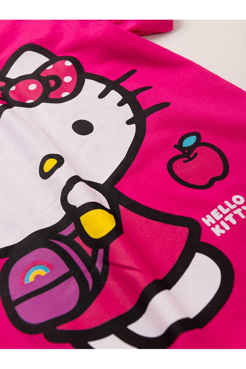 Vestido Feminino Infantil Pink - Hello Kitty - Tamanho do 3 ao 12